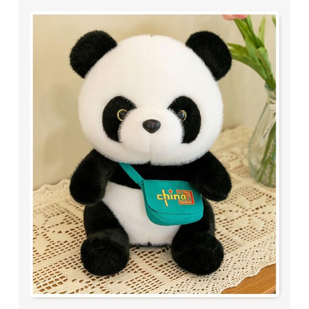Backpack Panda Doll Plush Toy Satchel Giant Panda Doll Child Accompanying Gift