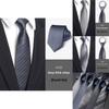 Men Striped Pattern Tie With Durable Material For Special Occasions