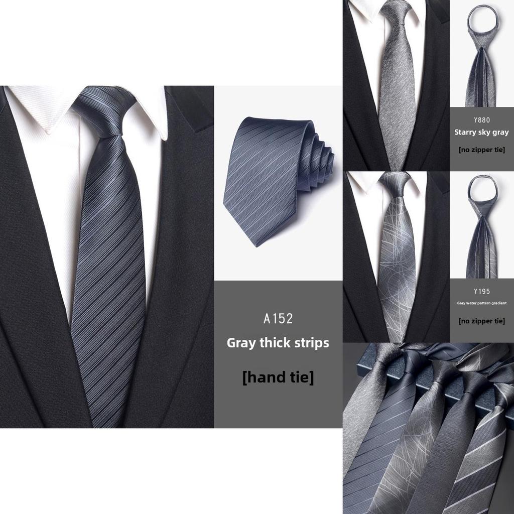 Men Striped Pattern Tie With Durable Material For Special Occasions