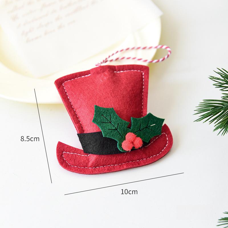 Christmas Decorations Mini Christmas Gift Bag Christmas Hat Small Ornaments Christmas Tree Hanging Decorations