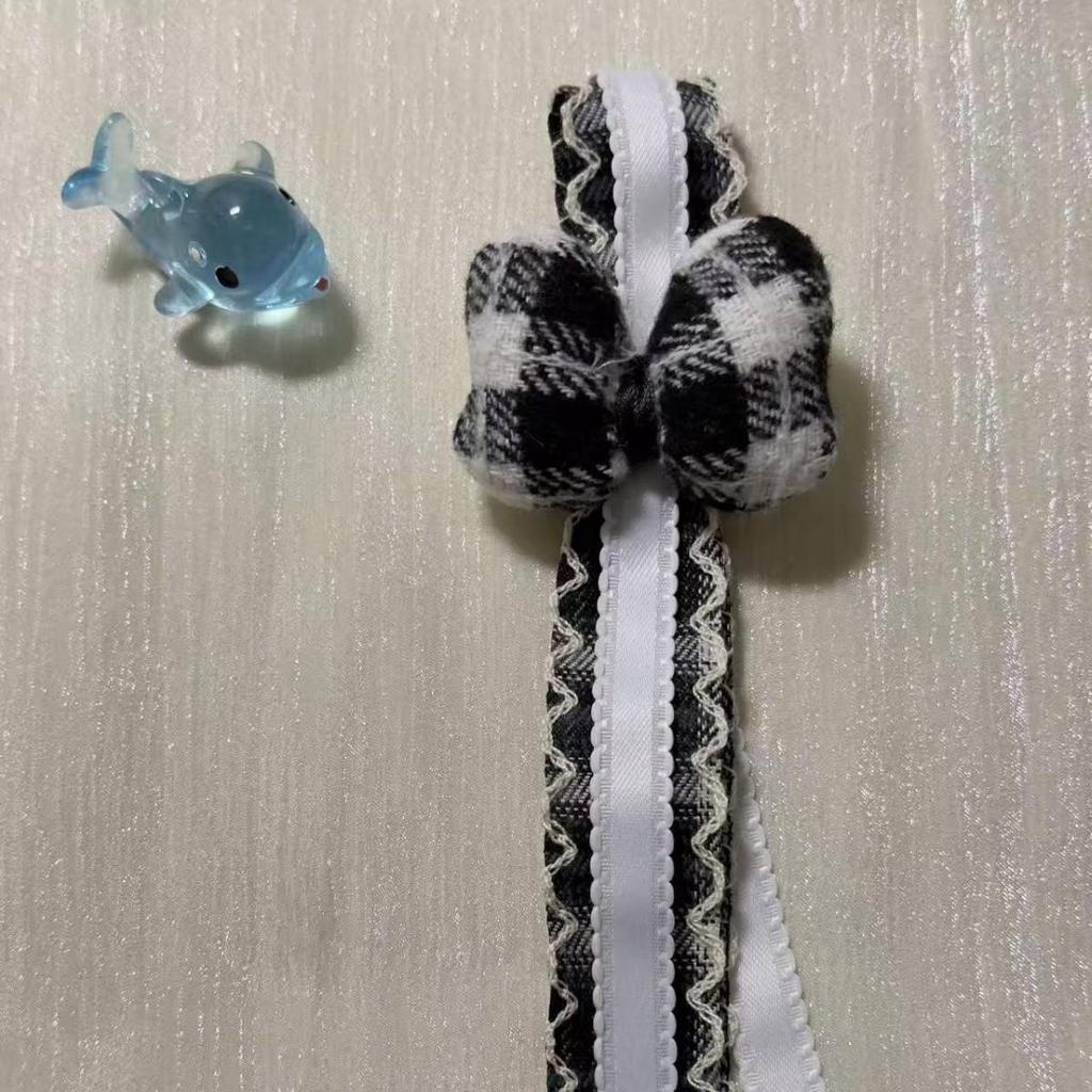 Multi-color Plaid Bow Lanyard Pendant: Hair & Bag Accessories, Clothing Ornaments - Hot Selling!