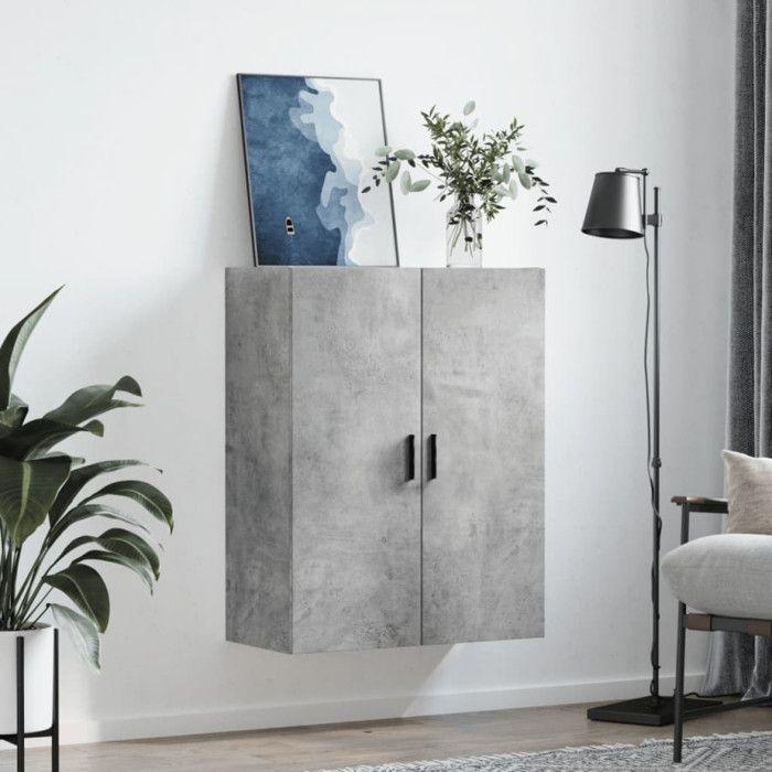 VidaXL Armoire murale gris béton 69,5x34x90 cm 828440