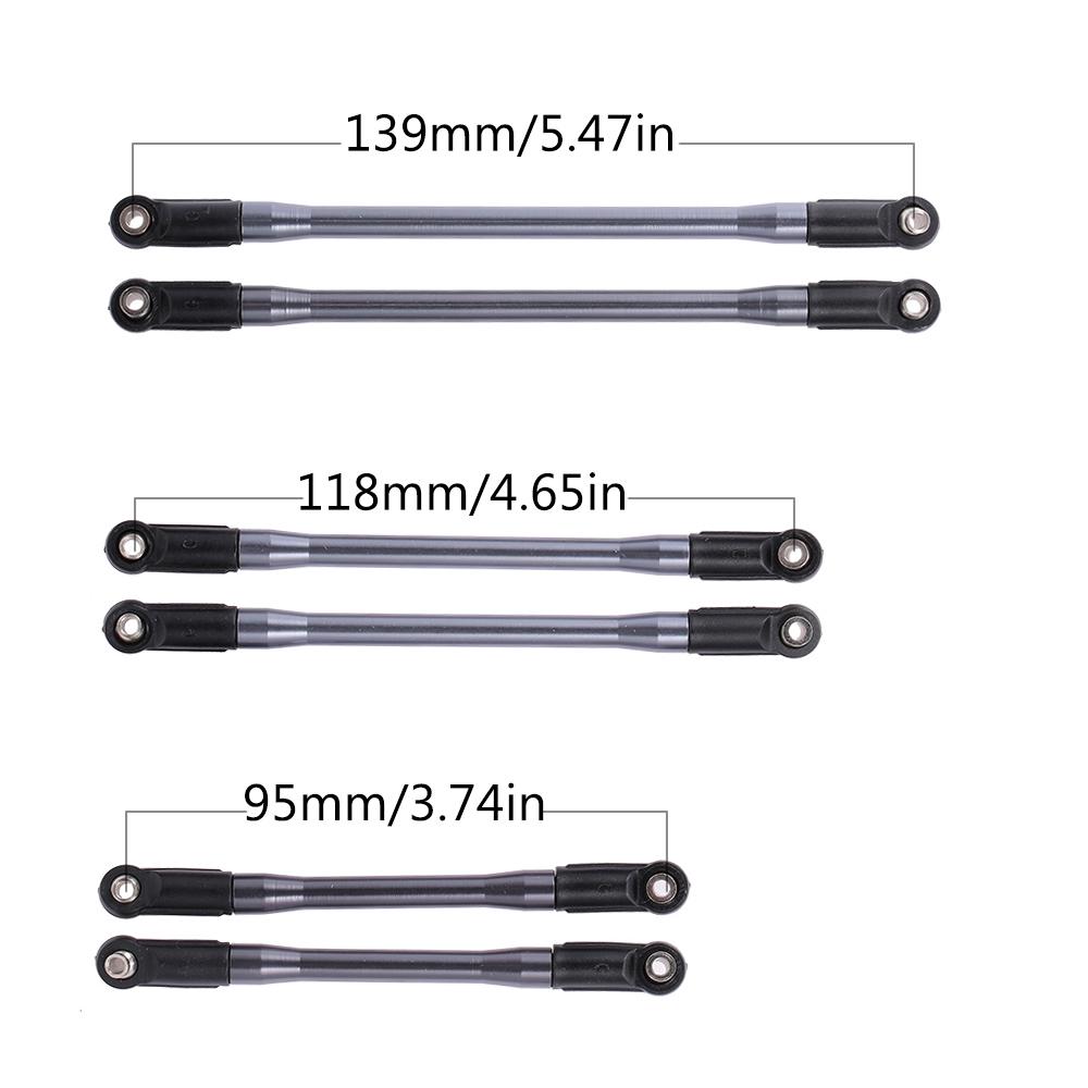 Buy 10pcs Metal Link W/ Plastic Rod Ends for Axial SCX10 II 90046 90047