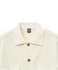 Iolo Ice Cotton Knit Trucker Jacket_Chalk White
