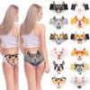 Waist and Hip Bull Dog Cheetah Pig Cat Sexy Underwear Women Panties Animals 3D Printing