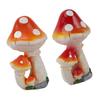 Mushroom Garden Decor Resin Exquisite 3 Mushrooms Decorative Mushroom Garden Ornament Easy To Maintain  for Garden