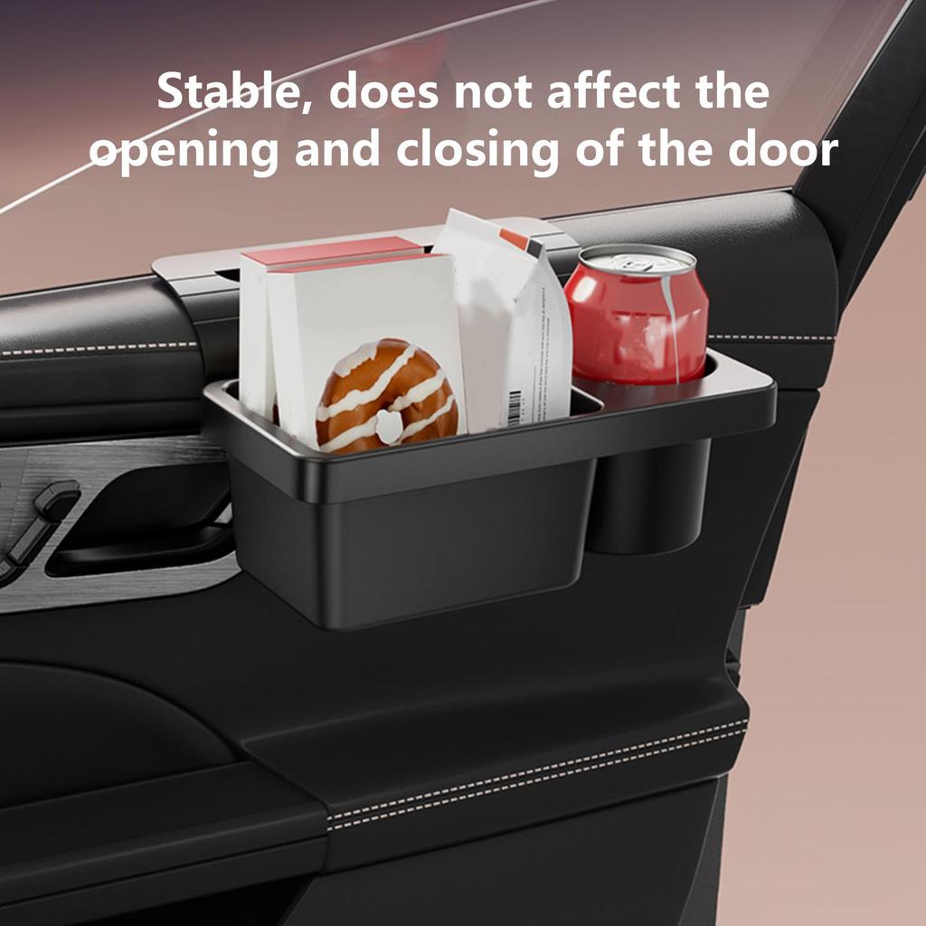 Car Cup Holder Phone Mount Organizer Auto Interior Storage Tray Door Window Pocket Rack Multifunctional Drink Holder Storage