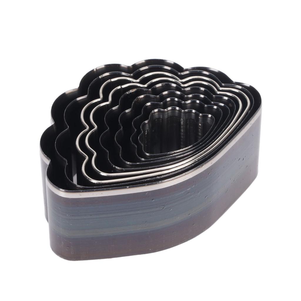 8pcs Leather Punching Mold DIY Sharpness High Carbon Steel Leather Die Cutter for Layering Fabric Leather Jewelry