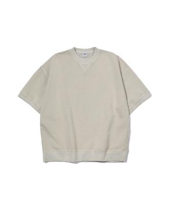 GNOK Basic Pigment Short Sleeve Sweatshirt_Beige