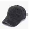 /Winter Outdoor Ripped Washed Denim Baseball Cap  (Black  )