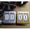 Multi Functional Embedded Socket 13A Three Hole Charging Power Socket Household Waterproof Ground Socket