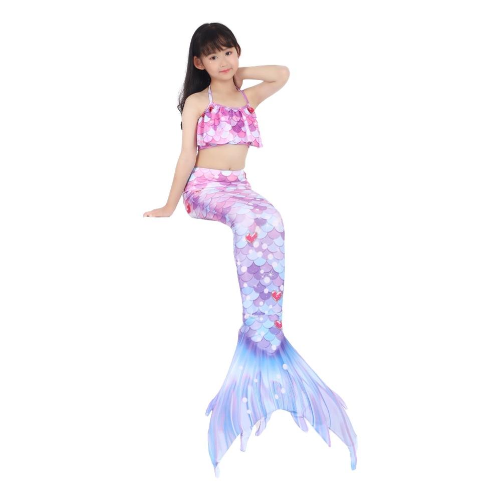 New Summer Children's Mermaid Swimsuit Mermaid Tube Top Fish Tail Girls Princess Dress Clothing Hot Spring Swimsuit