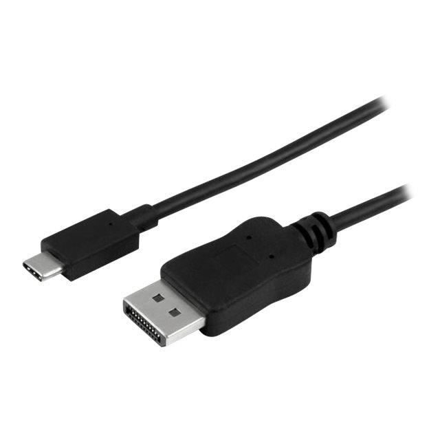 Câble adaptateur USB Type-C vers DisplayPort - STARTECH.COM - 1,8 m - 4K60Hz - Noir