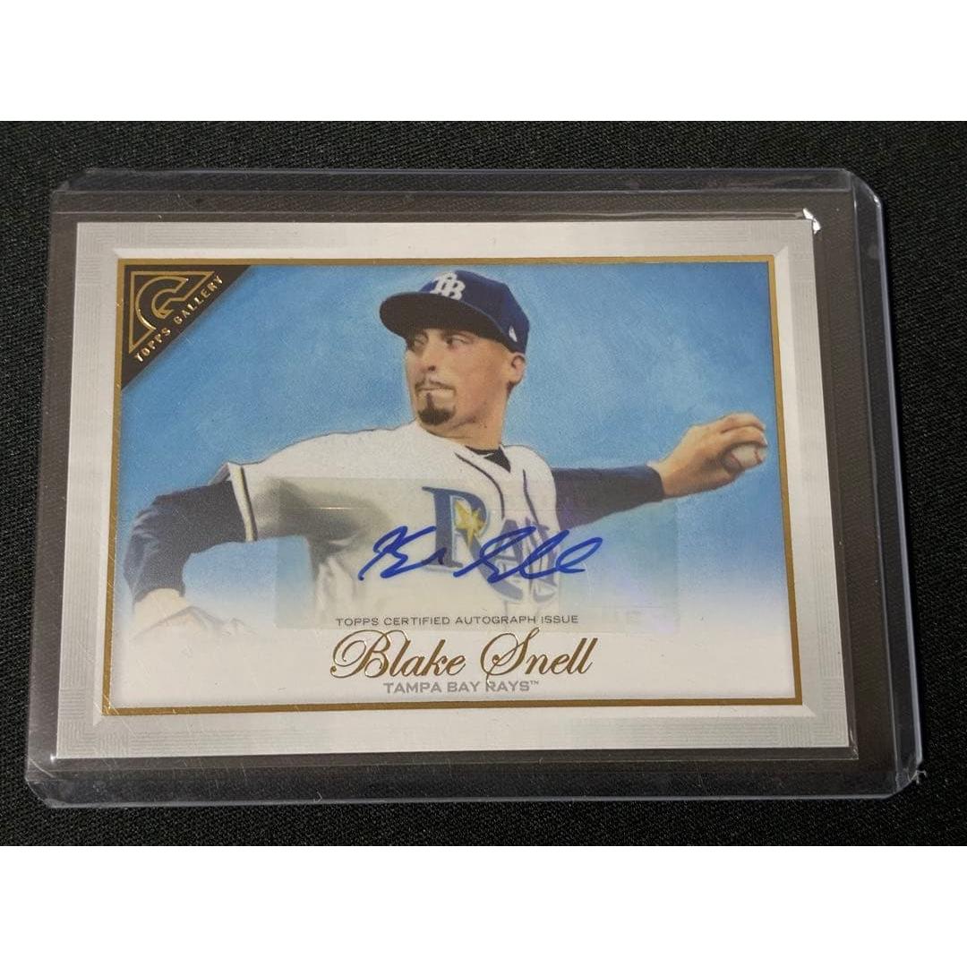 Used Blake Snell autograph card