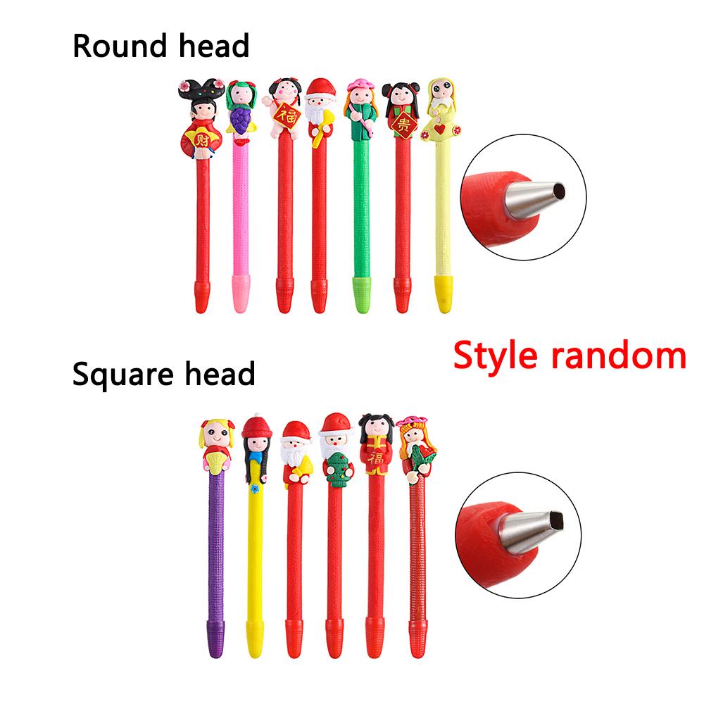 5D Diamond Embroidery Square/Round Point Drill Pen Diamond Mosaic Cartoon Drill Pen DIY Diamond Painting Tools Clay Tool