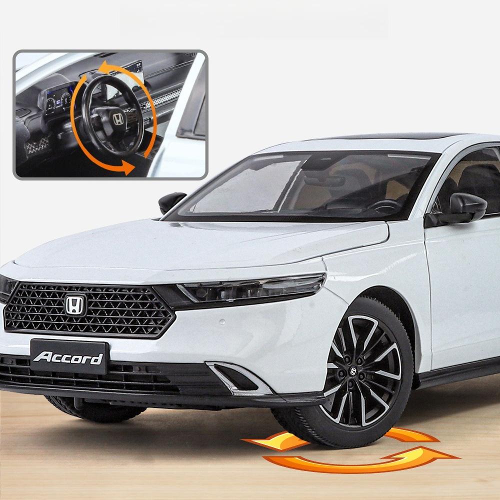 1:18 Accord 11th Generation Alloy Model Car Toy Diecasts Metal Casting Sound and Light Car Toys For Children Gift