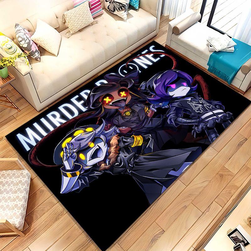 Murder Drones Uzi N Cyn Cartoon Soft Non-Slip Large Area Rug for Living Room,Bedroom Playroom Carpet Mat for Sofa,Home Decor