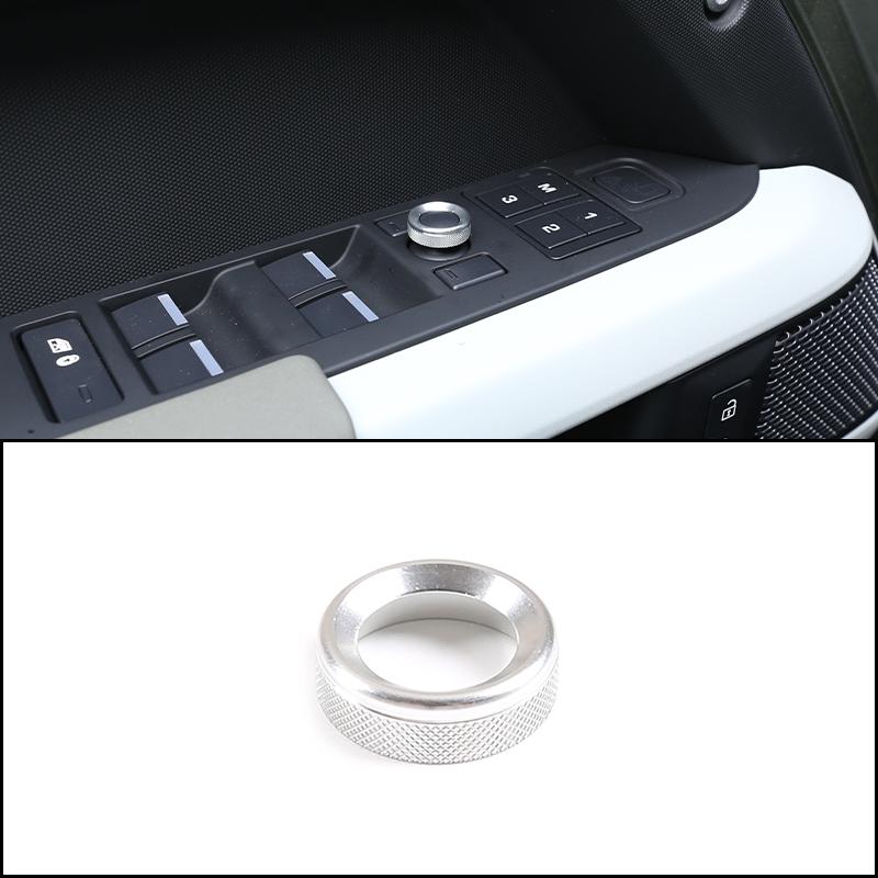 cheya Car central control air conditioner volume knob decorative cover For Land Rover Defender 110 2020+ Aluminum accessories