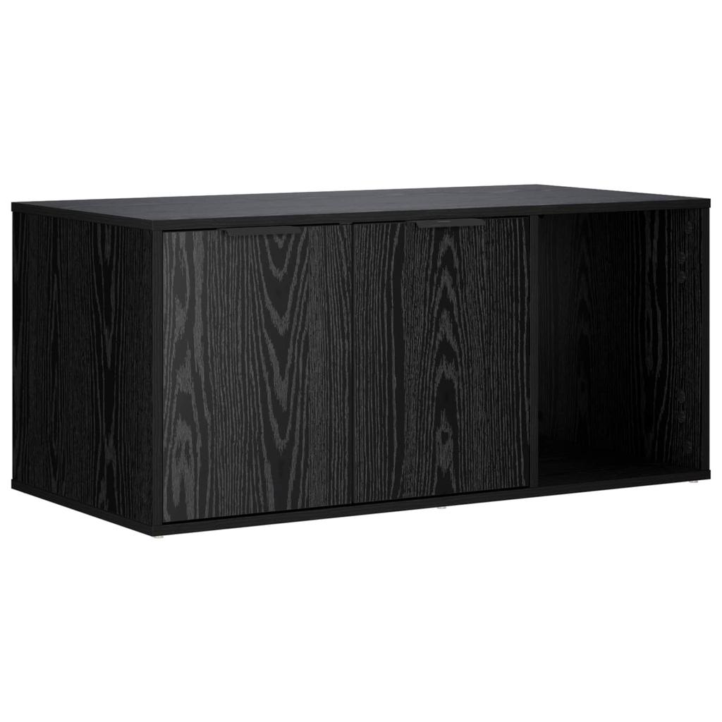 Cat Litter Box Furniture Black Oak Look 100 x 49 x 45 cm