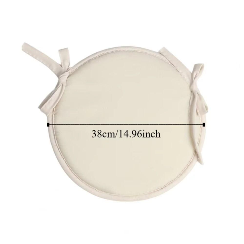 Candy Color Seat Cushion Simple Fabric Sponge Cushion Round Chair Cushion  Outdoor Picnic