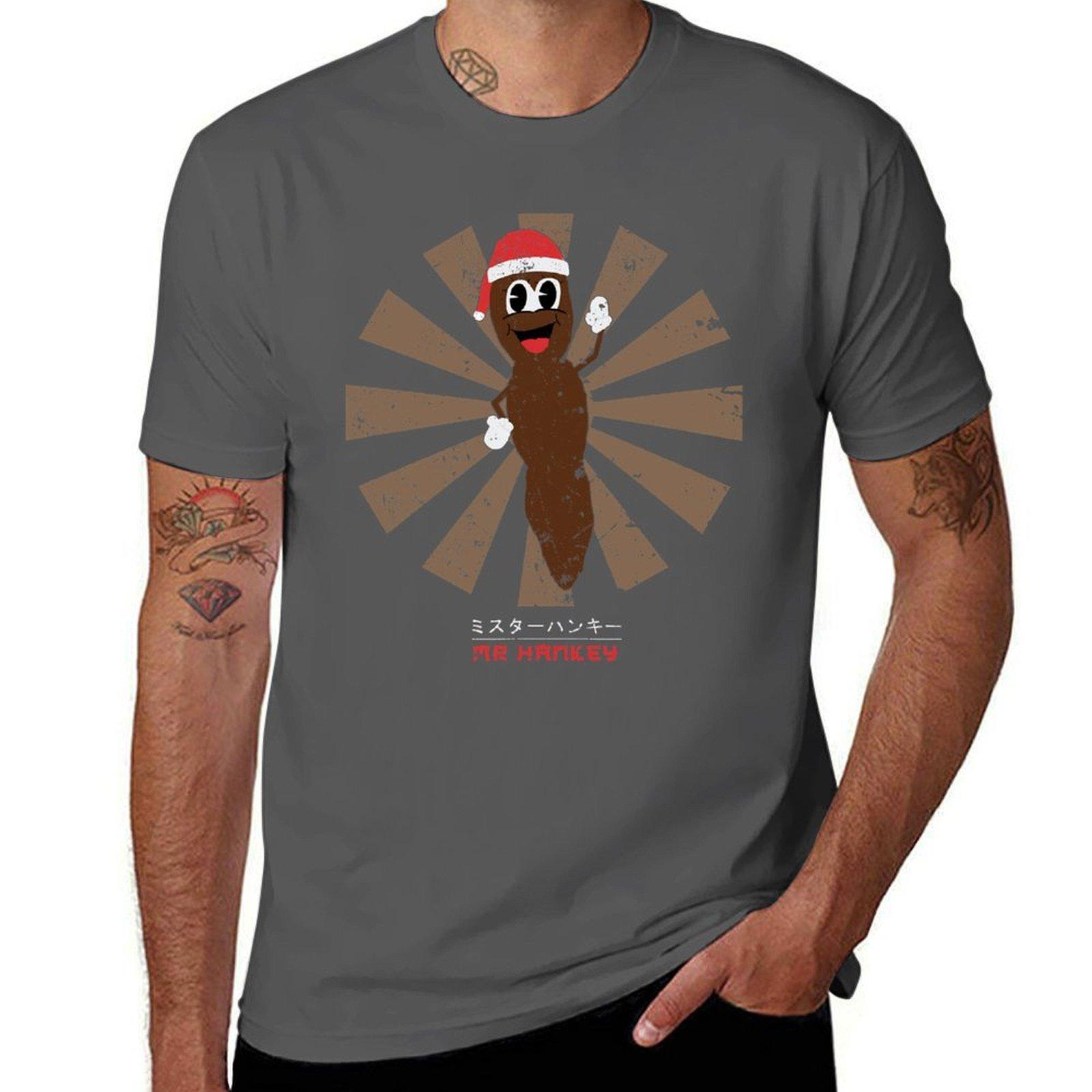Mr Hankey The Christmas Poo Retro Japanese - Mr hankey T-Shirt man t shirt luxury t shirts for man graphic tees T-Shirt 4XL