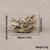 Pack of 3 Dragon Head Shape Metal Paracord Pendant Metal Texture Suitable for Fashion Enthusiasts Gear Upgrading