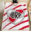 1PC CA River Plate Print Flannel Blanket, High Quality Comfortable for All Seasons, Home Decor, Warmth and Comfort, Perfect for Christmas Gifts
