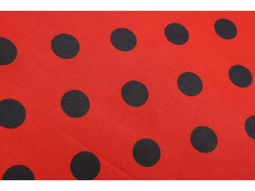 Fransız Retro Beyaz Polka Dot Salıncak Elbise Büyük Yaka