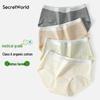 SecretWorld Women's Pure Cotton Antibacterial Mid-Rise Briefs