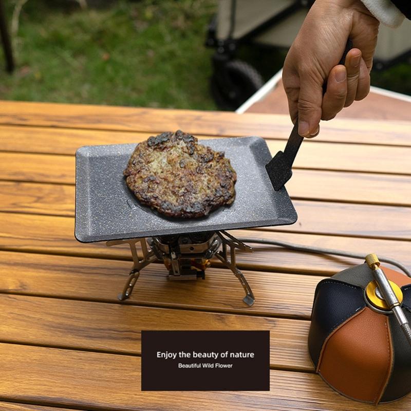 

Мини портативная плита для жарки барбекю на открытом воздухе теппаньяки кемпинг посуда для пикника барбекю антипригарный гриль противень для выпечки