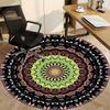 1pc Kaleidoscope Pattern Chair Carpet for Office, Round Non Slip Durable Large Size Office Carpet, Suitable for Office