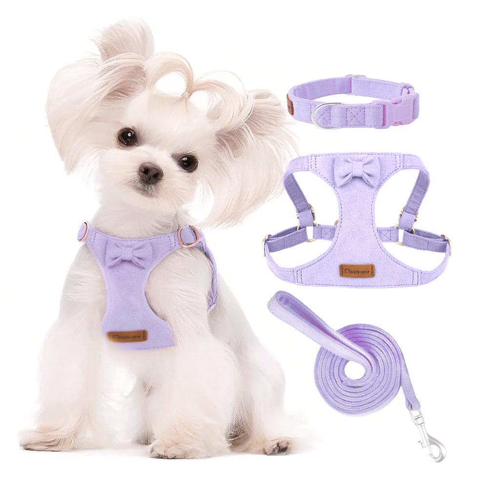 Pet Vest-Style Harness and Leash Set for Small Dogs