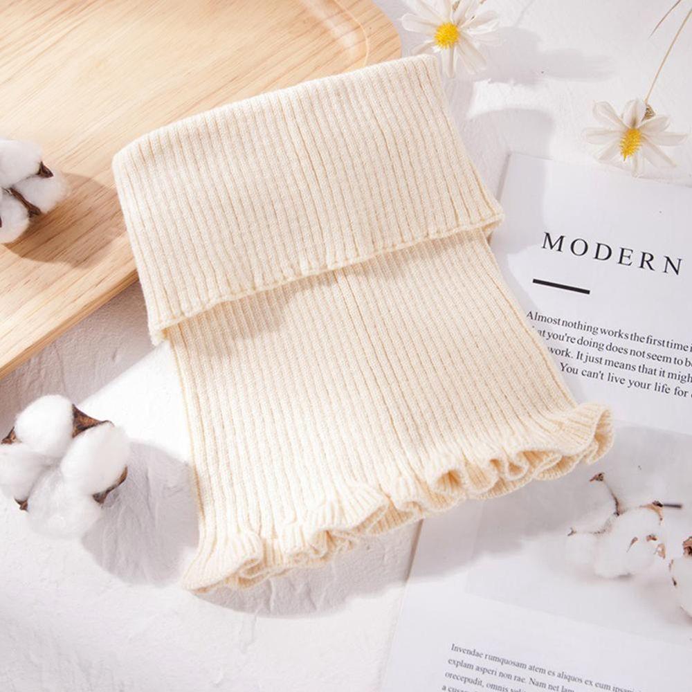 Decoration Accessories Windproof Knitted Bib Fake Collar Female Wool Scarf Korean Style Scarves