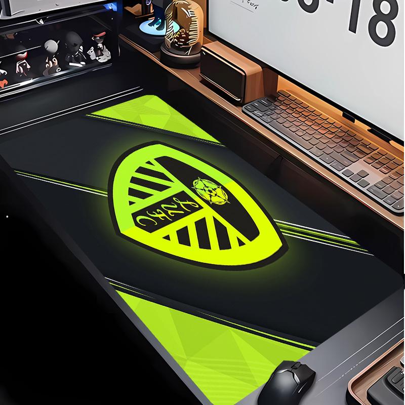 Leeds United Fußballmuster Mauspads Nicht?Rutschfestes Gummi-Basis Gaming-Mauspad Für Schreibtisch Büro Zuhause