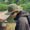 Men Wide Brim Fishing Hiking Cap Bucket Hat Sun Hat Neck Flap Cover