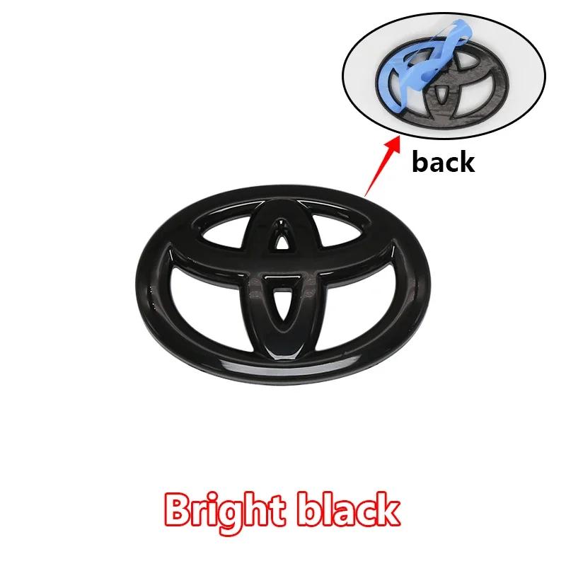 1Pc ABS Car Steering Wheel Decorative Stickers Carbon fiber Emblem For Toyota Hilux Avensis Auris Prius Verso Camry Accessories