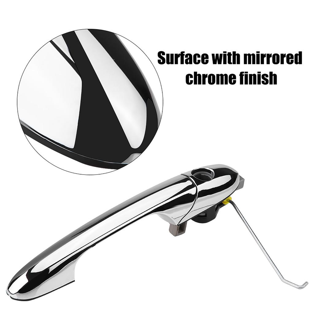 Car Exterior Door Handle Chrome Left Hand Drive Exterior Outer Door Handle 68069943AC for Fiat 500 2012-2018