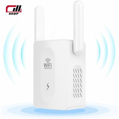 Amplificador de señal WiFi NDUP: antenas duales, puerto Ethernet, ideal para uso doméstico, cobertura de 360° de alta velocidad, configuración rápida.
