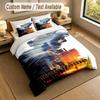 Custom Name Text Bedding 3Pcs Set,Call of Duty 1 Duvet Cover 2 Pillowcases Soft Bed Linen For Gift