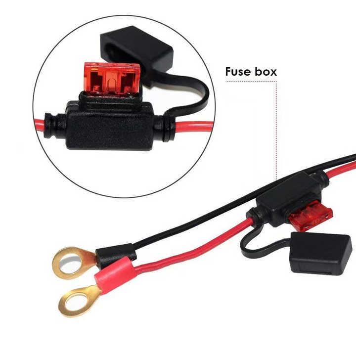 18AWG DC Power Cord with Ring Terminal and 30A Fuse for 4th Gen Mini