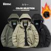 QINPHEN Windproof Jacket for Outdoor Cold Weather Water and Ideal for and Size XL Men's Fleece-Lined Climbing, Protection, Repellent, Breathable,
