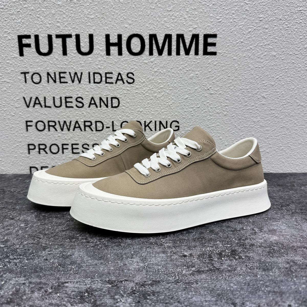 

New Handsome Men s Sneakers Anti slip and Wear resistant Outdoor Running Shoes Versatile Trendy Breathable Casual Board Shoes 39 хакі