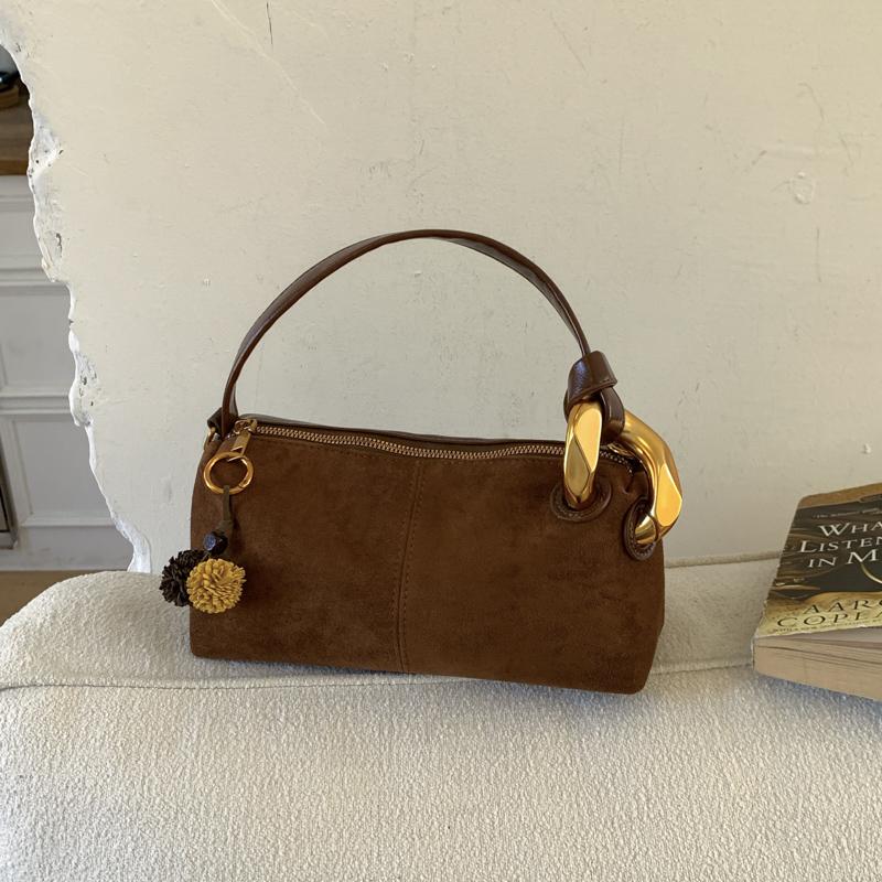Fashion Shoulder Bag for Women Faux Suede Leather Female Handbags Ladies Messenger Crossbody Bags Vintage Chic Tote Minimalist