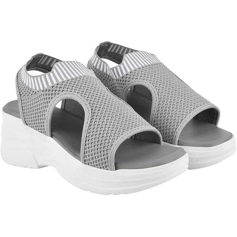 Shoetopia Girls War Grey Sandal - 4 Uk (Girls-War-Grey)