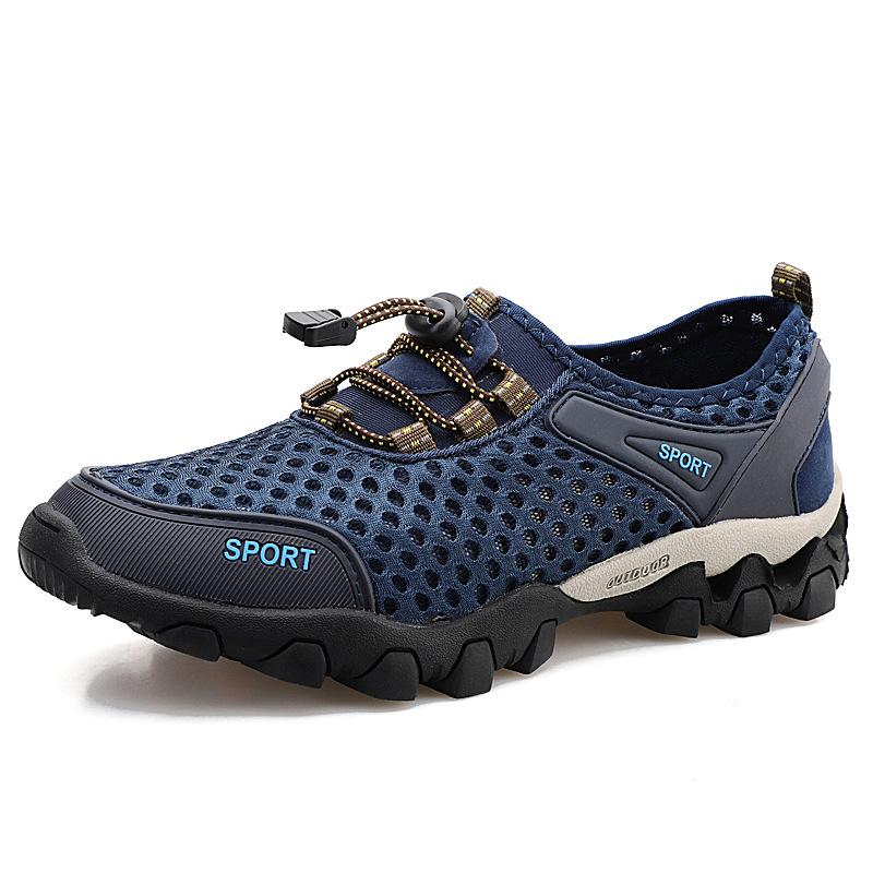 New Sports Summer Large Size Breathable Air Conditioner Shoes Mesh Running Outdoor Sports and Leisure
