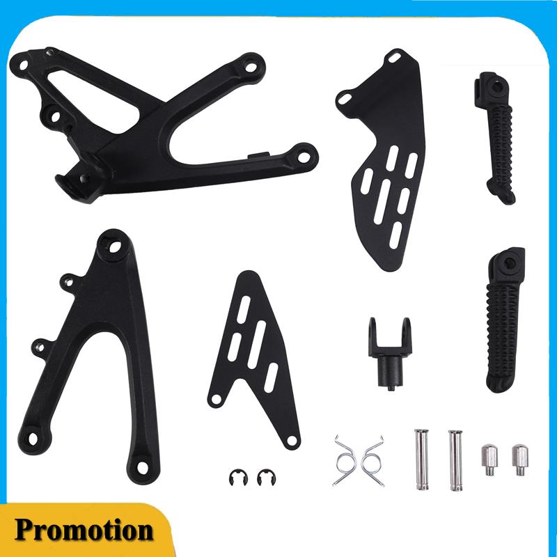 Portable Motorcycle Front Rider Footrest Foot Pegs Footpegs Rearset Brackets For Yamaha YZF R1 1000 2007 2008