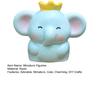 Mini Elephant Figurines Miniature Resin Fairy Garden Elephant Models Micro Moss Landscape DIY Terrarium Crafts for Dollhouse Aquarium Decor
