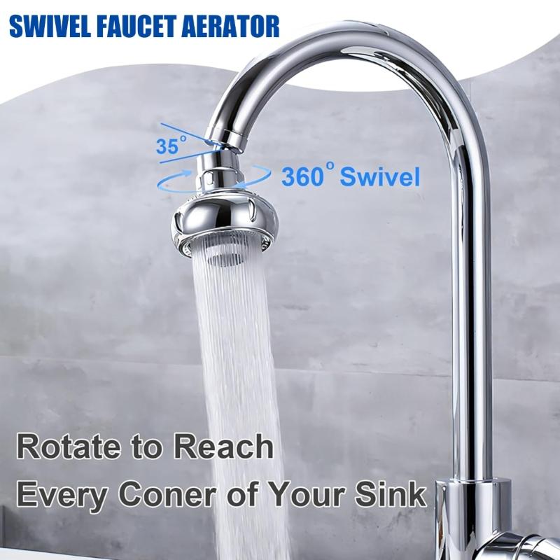 High Pressure Faucet Sprays Head Shower Head Sink Aerator 360° Swivels Faucet Aerator Water Saving Tap Nozzle Enduring