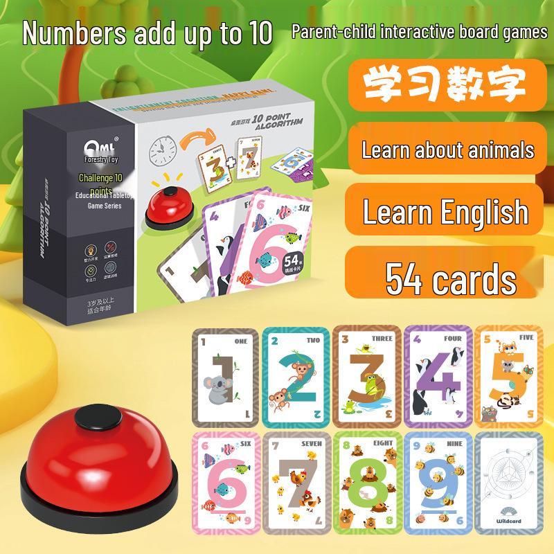 Make-Ten Challenge: Number Sense Training Card Game for Parent-Child Interaction