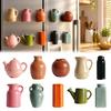 Decorative Magnets for Photos And Cards Mini Ceramic Vase Fridge Magnets, Cute Tiny Flower Refrigerator Artificial Flowers, Magnetic Vases Home